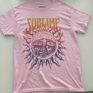 Sublime 40 Oz. To Freedom Band T-Shirt Pink Size Medium